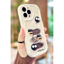 Vip Case Apple iPhone 15 Pro Max  Kahve Kurabiye Desenli 3 Boyutlu Şirin Parlak Tasarım Cookie Kılıf