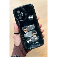 Vip Case Redmi Note 10 Pro  Kahve Kurabiye Desenli 3 Boyutlu Şirin Parlak Tasarım Cookie Kılıf