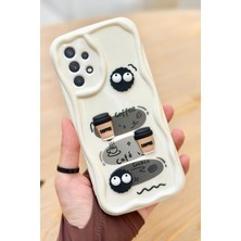 Vip Case Samsung Galaxy A32  Kahve Kurabiye Desenli 3 Boyutlu Şirin Parlak Tasarım Cookie Kılıf