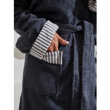 Homelover %100 Pamuk Kapşonlu Özel Tasarım Ekstra Yumuşak Unisex Bornoz