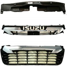Isuzu Panjur D-Max 20-22 Ön (Krom/Siyah) - Unı-14-016