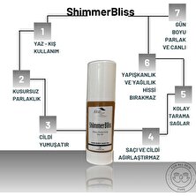 Hill Cosmetic Shimmer Bliss Parıltılı Saç, Vücut Kuru Yağ Işıltı Bakım Yağı