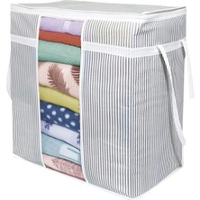 Svein Premium Pencereli Saklama Çantası Geniş Büyük Boy Fermuarlı Sökülmez Yırtılmaz Şeffaf Kulplu Hurç