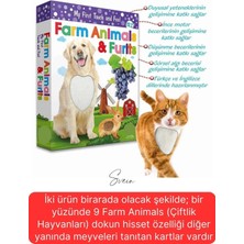 Premium Kutulu Eğitici Öğretici Farm Animals Çiftlik Hayvanları ve Meyveler El Göz Koordinasyon Oyun