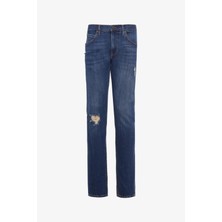 Lee L719182 L719 Luke Xt Mıd Blue Erkek Normal Bel Dar Paca Jean Pantolon