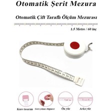 Emba Korse Anaharlıklı Otomatik Anahtarlık Mezura Vücut Ölçüm Mezursı ( 1,5 Mt. )