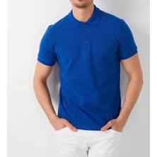 Mavi Polo Yaka Tshirt