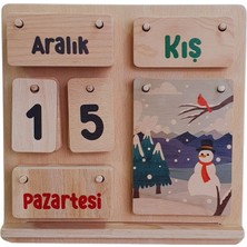 Gg Toys - Ahşap Takvim (Gün - Ay - Mevsim) (Her Yıla Uygun)