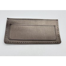 Angel Çanta Aksesuar 22X11 cm Parlak Gri Renk Suni Deri Cep