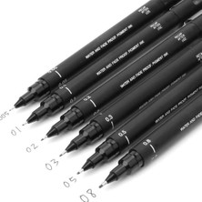 Uni -Ball Pin Fine Line Teknik Çizim Kalemi 0.3 mm Siyah