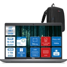 Dell Latitude 5440 Intel Core Vpro I7-1370P 16GB Ddr5 1tb SSD 14" IPS Fhd Windows 11 Home 544014EMEAVPWH02 + Zettaçanta