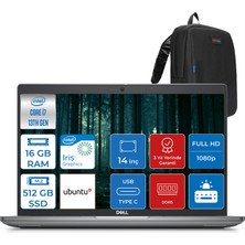 Dell Latitude 5440 Intel Core Vpro I7-1370P 16GB Ddr5 512GB SSD 14" IPS Fhd Ubuntu 544014EMEAVPU01 + Zettaçanta