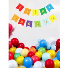 İyi Ki Doğdun Yazı Doğum Günü Banner Renkli Altın