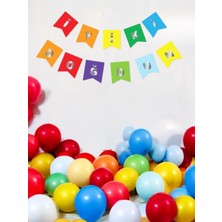 İyi Ki Doğdun Yazı Doğum Günü Banner Renkli Gümüş