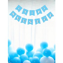 İyi Ki Doğdun Mavi-Gümüş Yazı