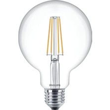 Philips 6W LED Globe Ampul E27 2700K G95 Sarı Işık
