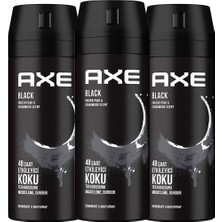 Axe Erkek Sprey Deodorant Black 150 ml X3