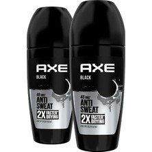 Axe Erkek Roll On Deodorant Black 50 ml X2