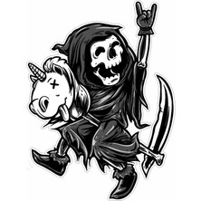 Sticker Usta Oyuncak Atlı Azrail Sticker 00510