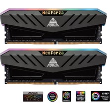 Neoforza  Mars 32GB (16GB*2) 3200MHZ Rgb 1.35V Ddr4 CL16 Grı Gamıng Sogutuculu Ram NMGD416F82-3200DF20