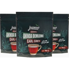Lazona Anında Demleme Siyah Çay Earl Grey 25'li Tek Dem x 3'lü Paket Bergamotlu