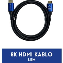 Technozi Hdtv Premium  8k Ultra Hd HDMI 2.0 Ses ve Görüntü Kablosu 1.5 Metre