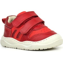 Rakerplus Schaggy Hakiki Deri Kırmızı Bebek Spor Ayakkabı