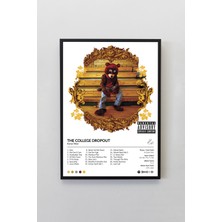 House Gorgeous Kanye West The College Dropout Çerçevesiz Spotify Barkodlu Albüm Poster