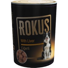 Rokus Ciğerli Köpek Konservesi 410 gr x 6 Adet