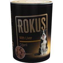 Rokus Ciğerli Köpek Konservesi 410 gr x 6 Adet