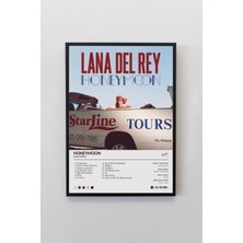 House Gorgeous Lana Del Rey Honeymoon Çerçevesiz Spotify Barkodlu Albüm Poster