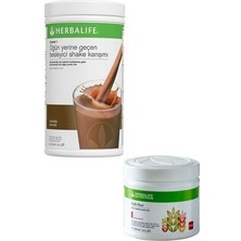Çikolatalı Shake 1 Adet ve Multi-Fiber Multi- Fiber Lifli ve Aromalı Içecek Tozu Elma 204GR