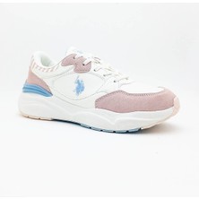 U.S. Polo Assn. Blossom 4pr Bej Kadın Sneaker Spor Ayakkabı-Kırık Beyaz-Pudra-Mavi