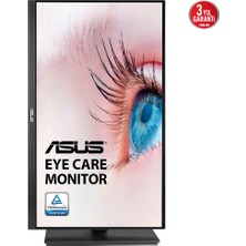 Asus VA27EQSB 27 IPS Freesync 1920X1080 5ms 75Hz 300CD Dp HDMI VGA USB Hoparlör Vesa 3yıl Eyecare, Flıcker-Free,dusuk Mavı Isık,pıvot Monitör