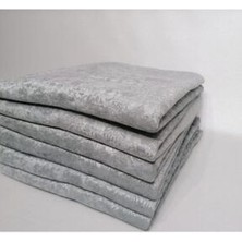 Kendinden Desenli Kaymaz Süngerli Koltuk Örtüsü Açık Gri