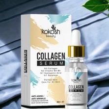 Kokosh Beauty Collagen Serum - Kolajen & Vitamin B3-B5 - Hyaluronik Asit - Squalene