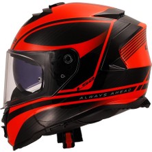 Ls2 Storm 2 Dodger Mat Siyah-Neon Turuncu Kask