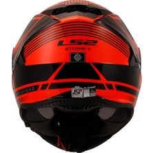 Ls2 Storm 2 Dodger Mat Siyah-Neon Turuncu Kask