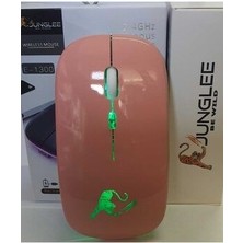 Şarjlı Kablosuz Mouse Sessiz 2.4 Ghz USB Wireless 800-1200-1600 Ayarlanabilir Dpi LED Işıklı Slient