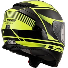 Ls2 Storm 2 Dodger Mat Siyah-Neon Sarı Kask