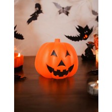 Parti Adresi Cadılar Bayramı Işıklı Balkabağı Halloween Parti Dekorasyonu 18 cm