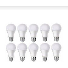 9W LED Ampül Beyaz Işık (10ADET)