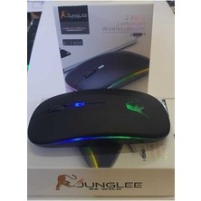 Şarjlı Kablosuz Mouse Sessiz 2.4 Ghz USB Wireless 800-1200-1600 Ayarlanabilir Dpi LED Işıklı Slient