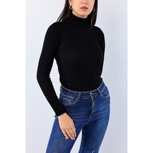 Butik Şımarık Kadın Balıkçı Yaka Uzun Kol Triko Kazak Standart Sml Bedene Uygundur