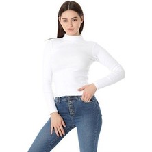 Yarım Balıkçı Uzun Kollu Penye Likralı Badi.