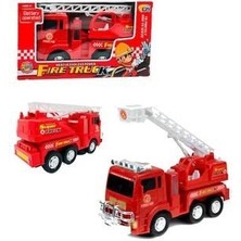 Pilli Işıklı Sirenli Oyuncak Itfaiye Arabası Vinç Hareketli Oyuncak