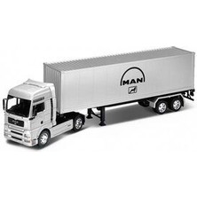 1:32 Man Tır Oyuncak Tır Oyuncak Dorseli Tır Ön Kısmı Metal Scntoys