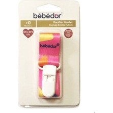 Kumaş Emzik Tutacı +0 Ay - Pembe-Sarı Figürlü
