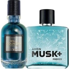 Avon Wild Country Freedom ve Musk Freeze Erkek Parfüm Paketi