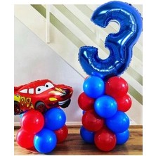 Modalist Araba Temalı Rakam Balonlu Set Balon Seti Yaş 3 New Desinger 744636